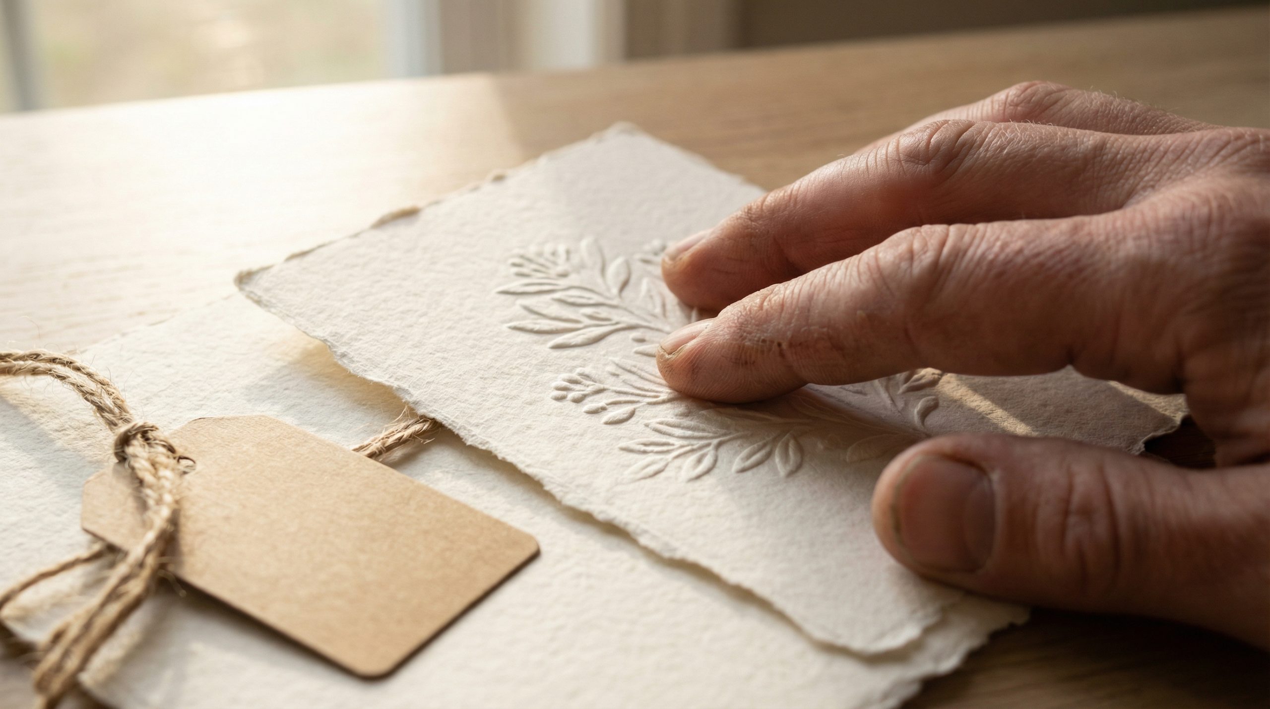 Substitua o papel liso por textura em Convites e Tags - 2