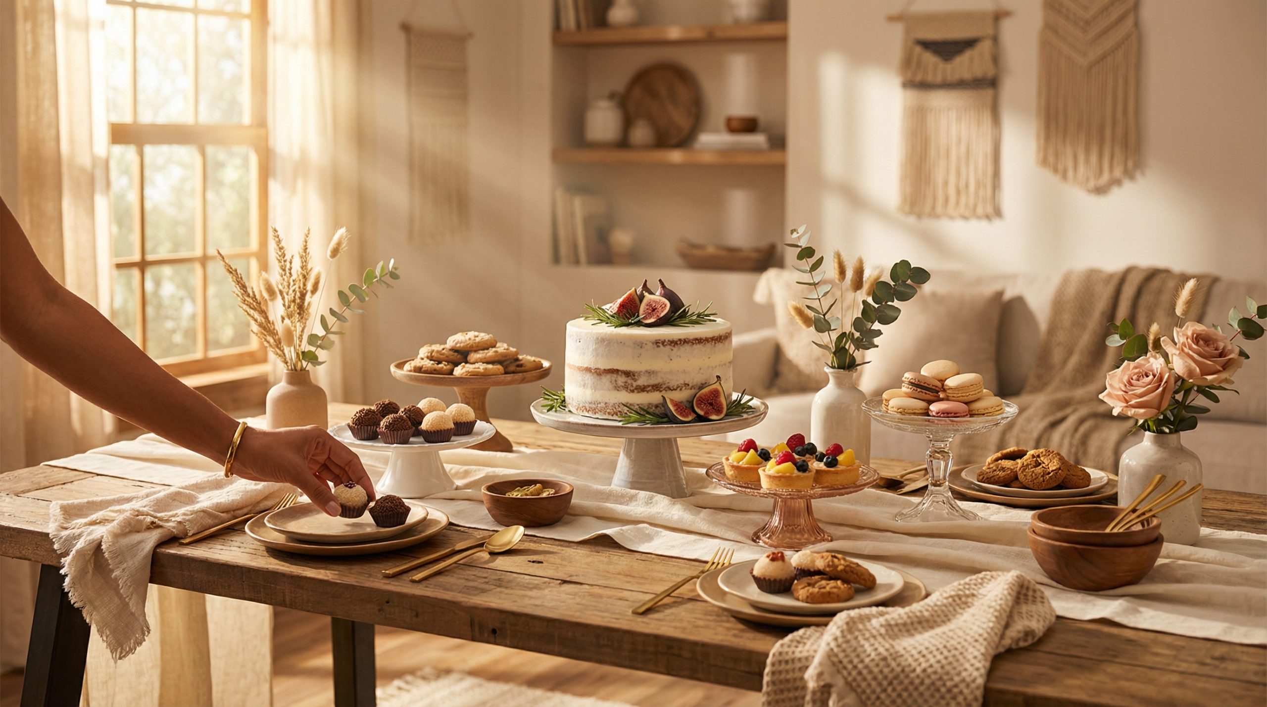 Mesmo simples, sua Mesa e Doces pode brilhar