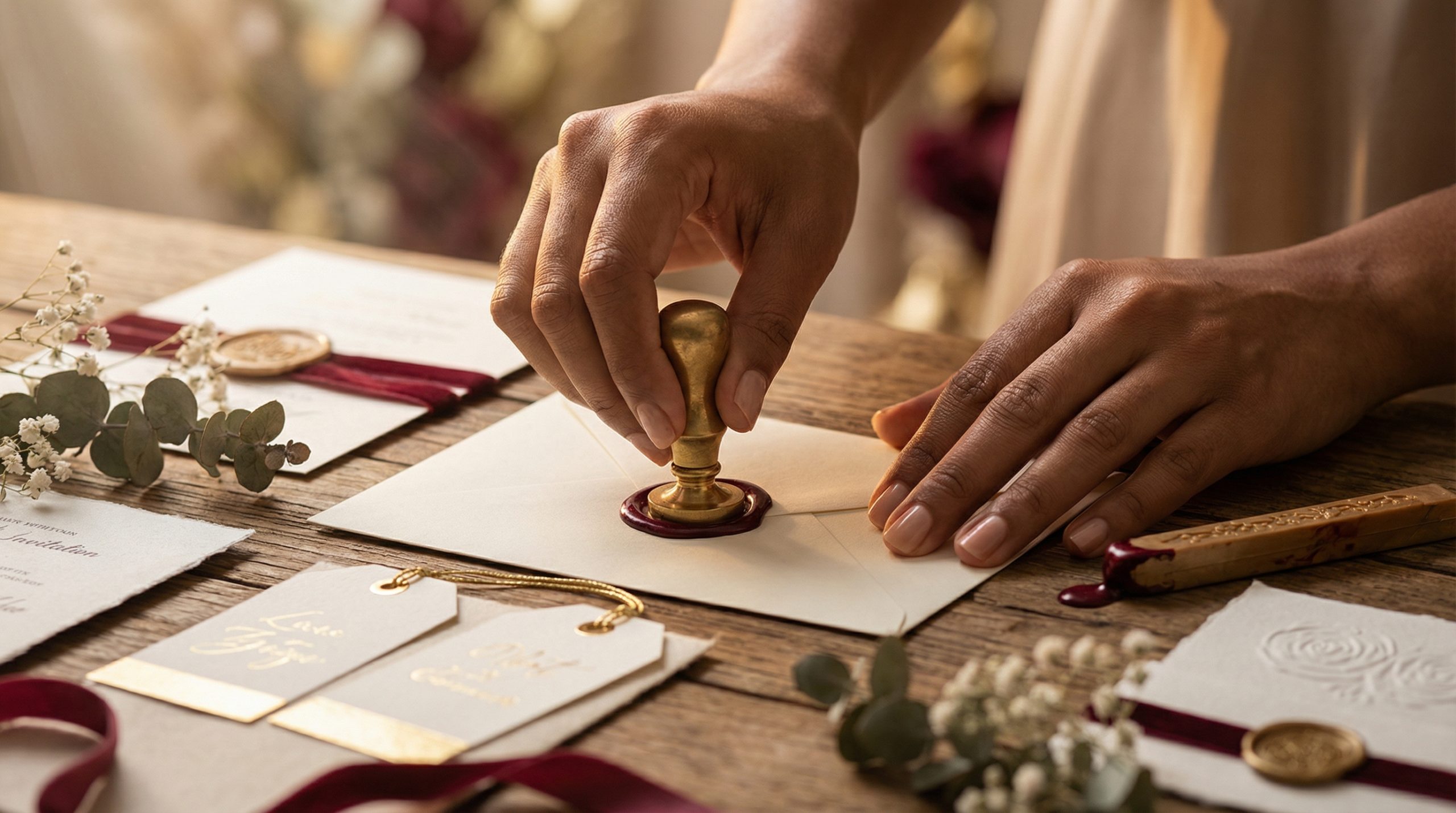 Lacre de cera: exclusividade em Convites e Tags