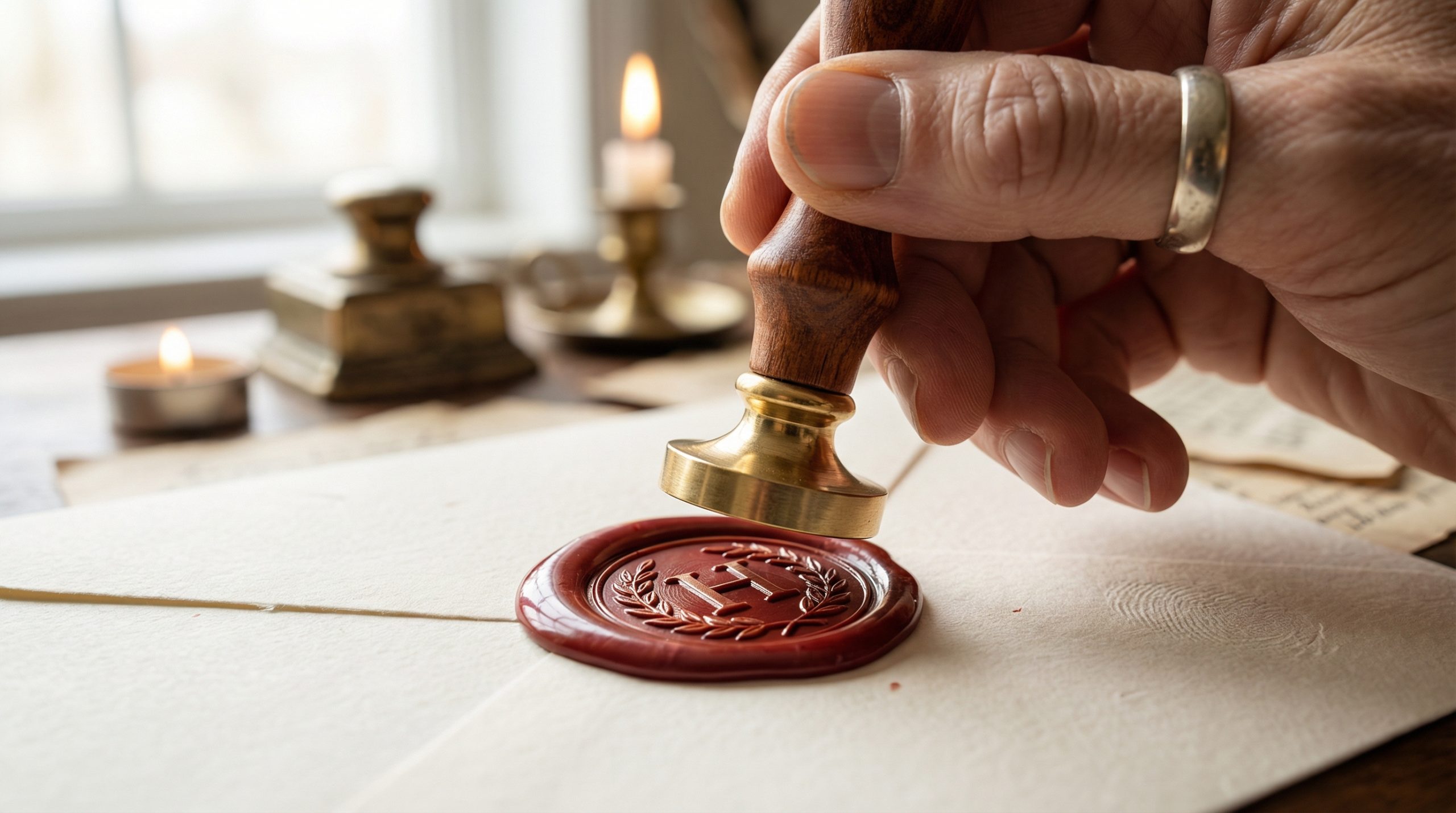 Lacre de cera: exclusividade em Convites e Tags - 2