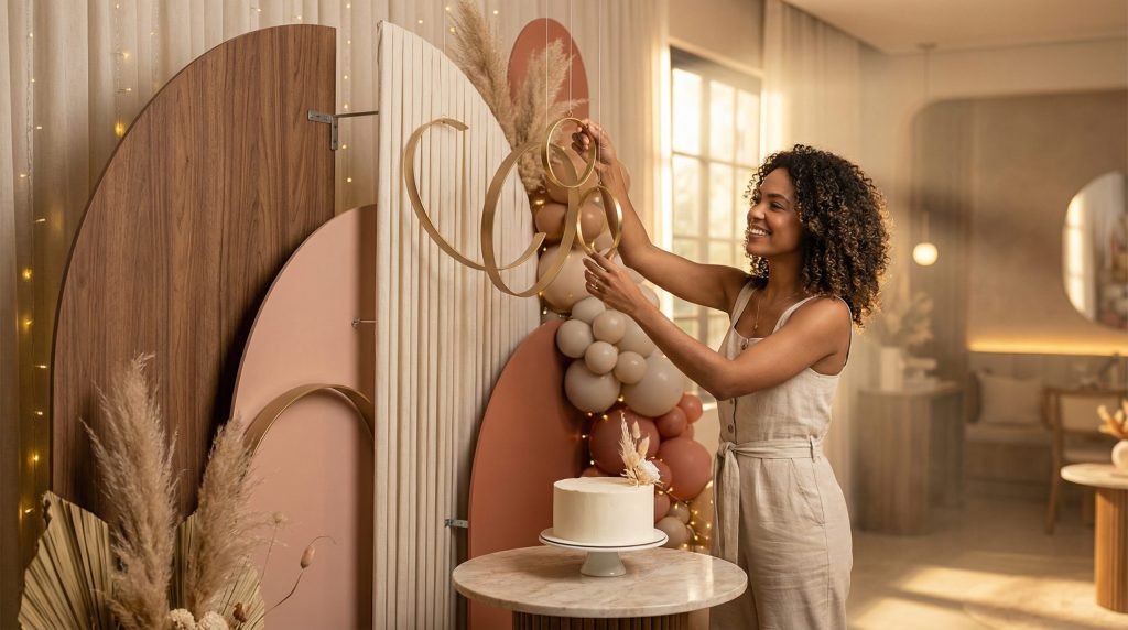 Troque o arco comum por Enfeites e Painéis modernos