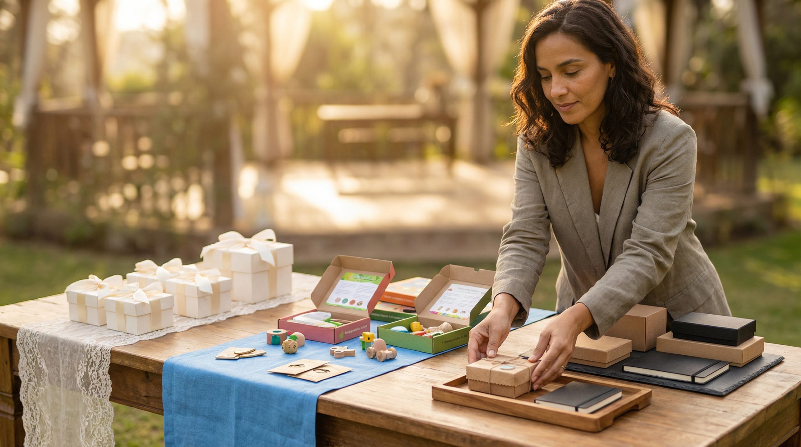 Mesa setorizada: o fim do caos em Lembranças e Kits