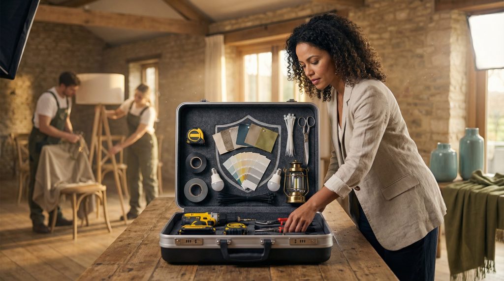 Kit de urgência — o escudo da Montagem e Dicas