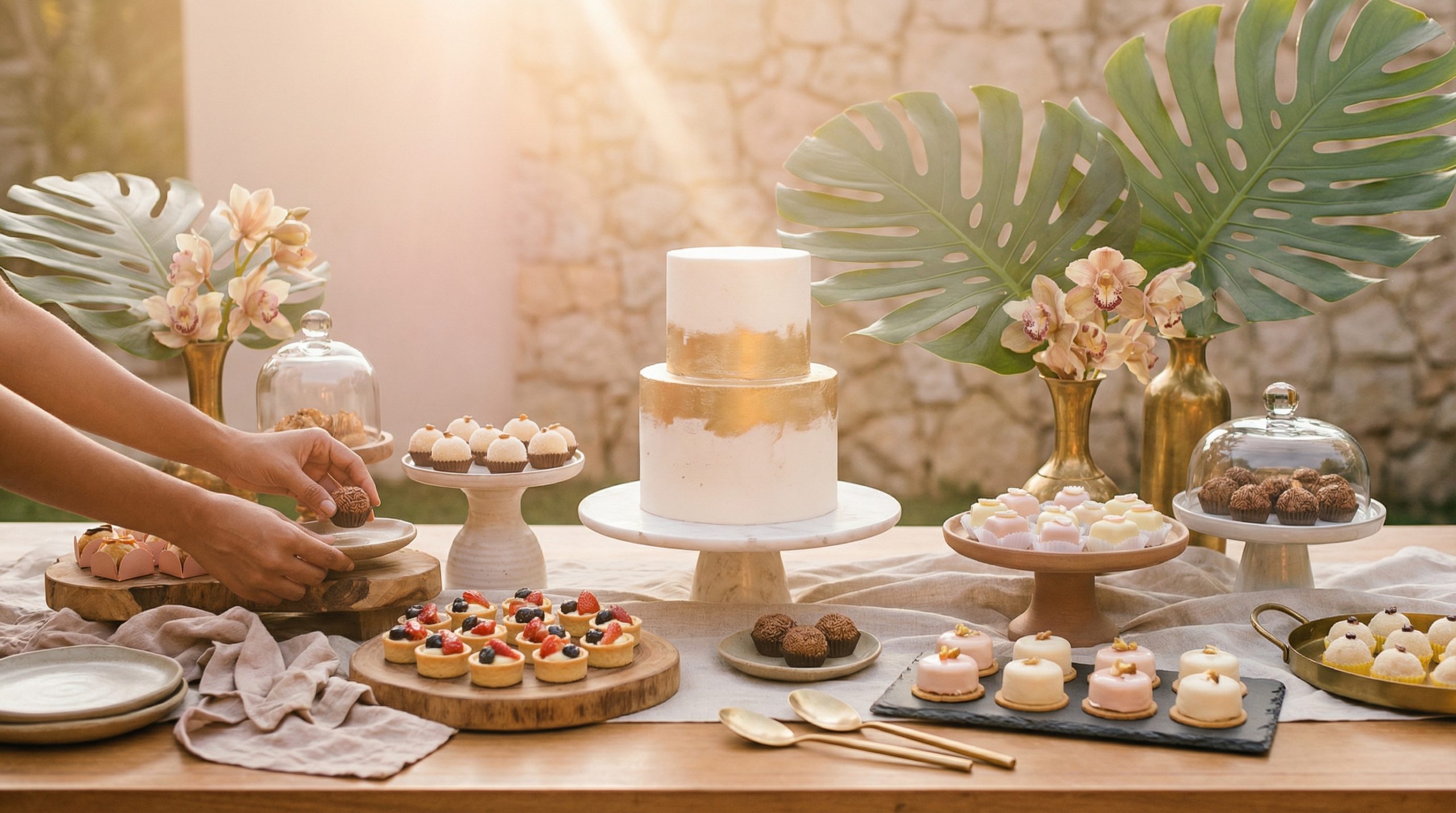 Use níveis (sem escadinha) na Mesa e Doces