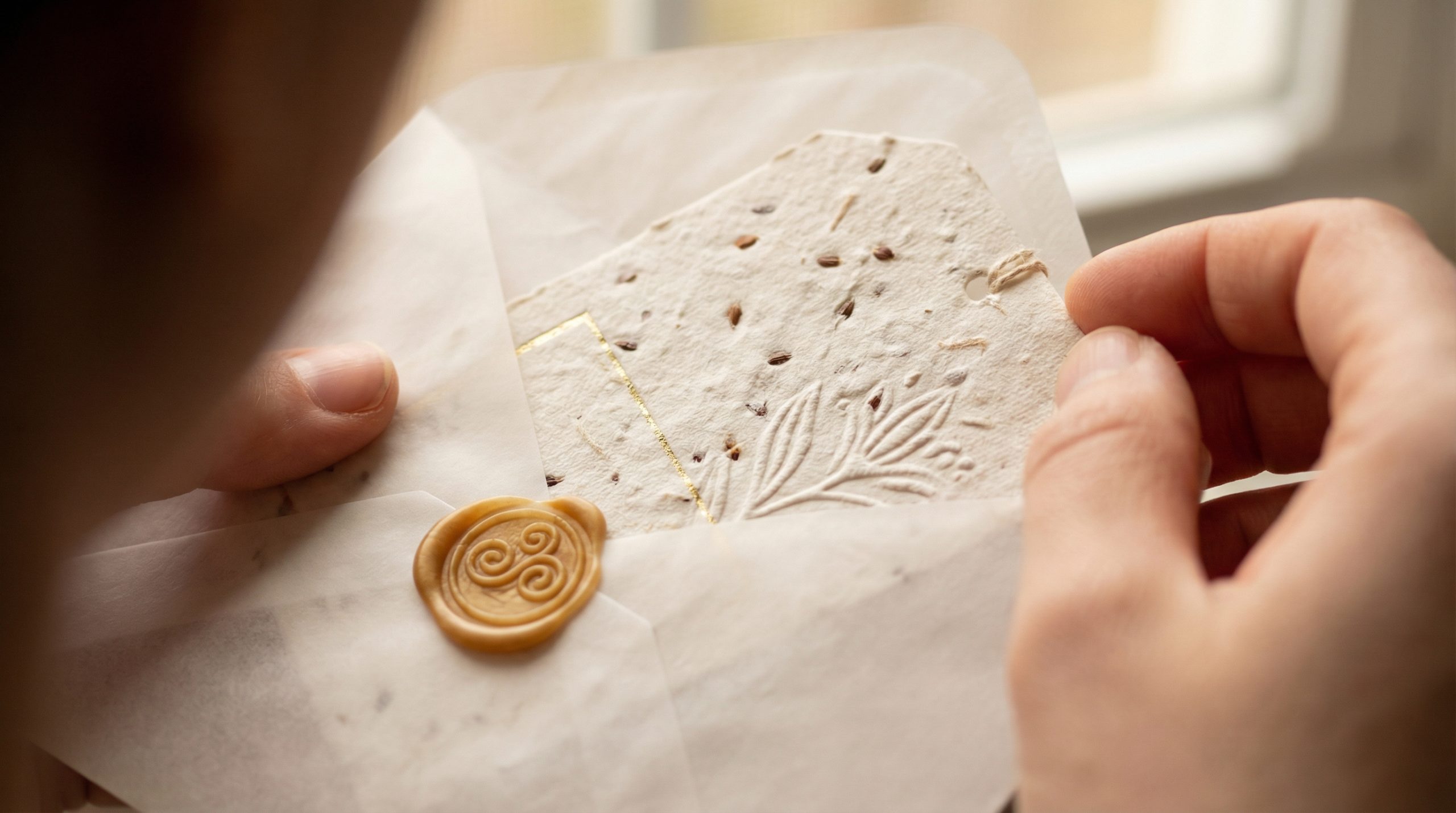 Aposte no papel semente para seus Convites e Tags - 2