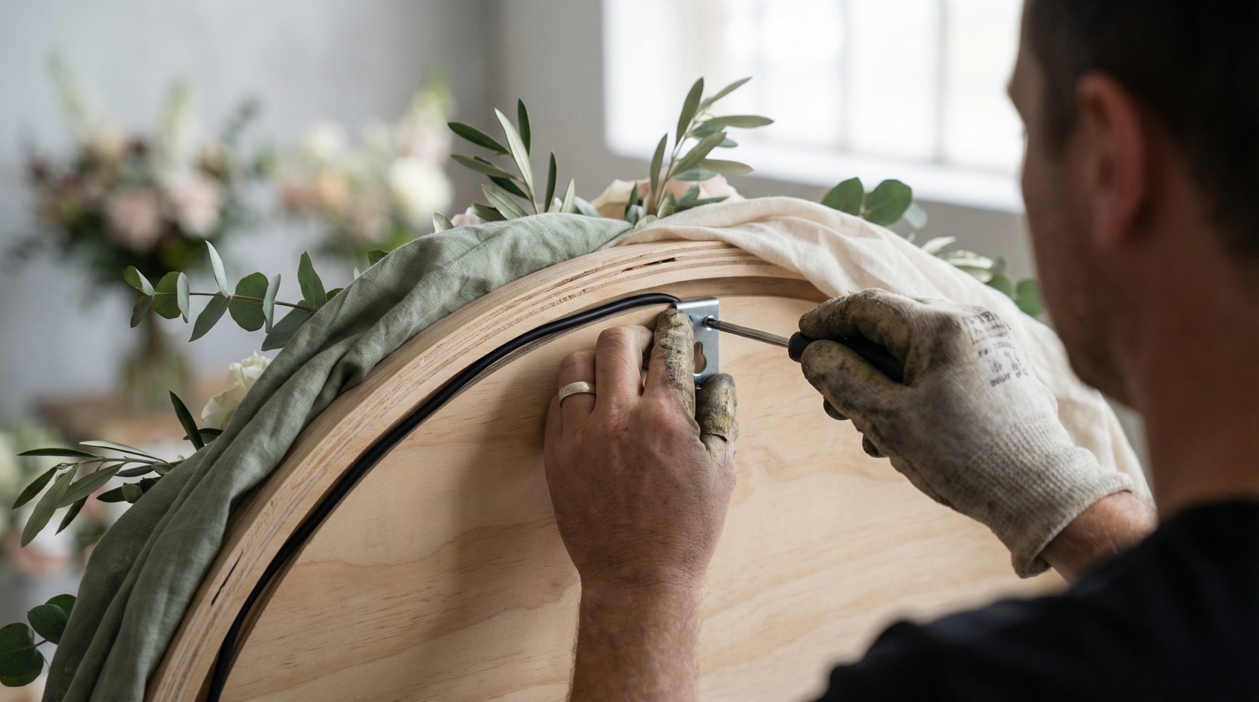 Use suportes invisíveis nos Enfeites e Painéis suspensos - 2