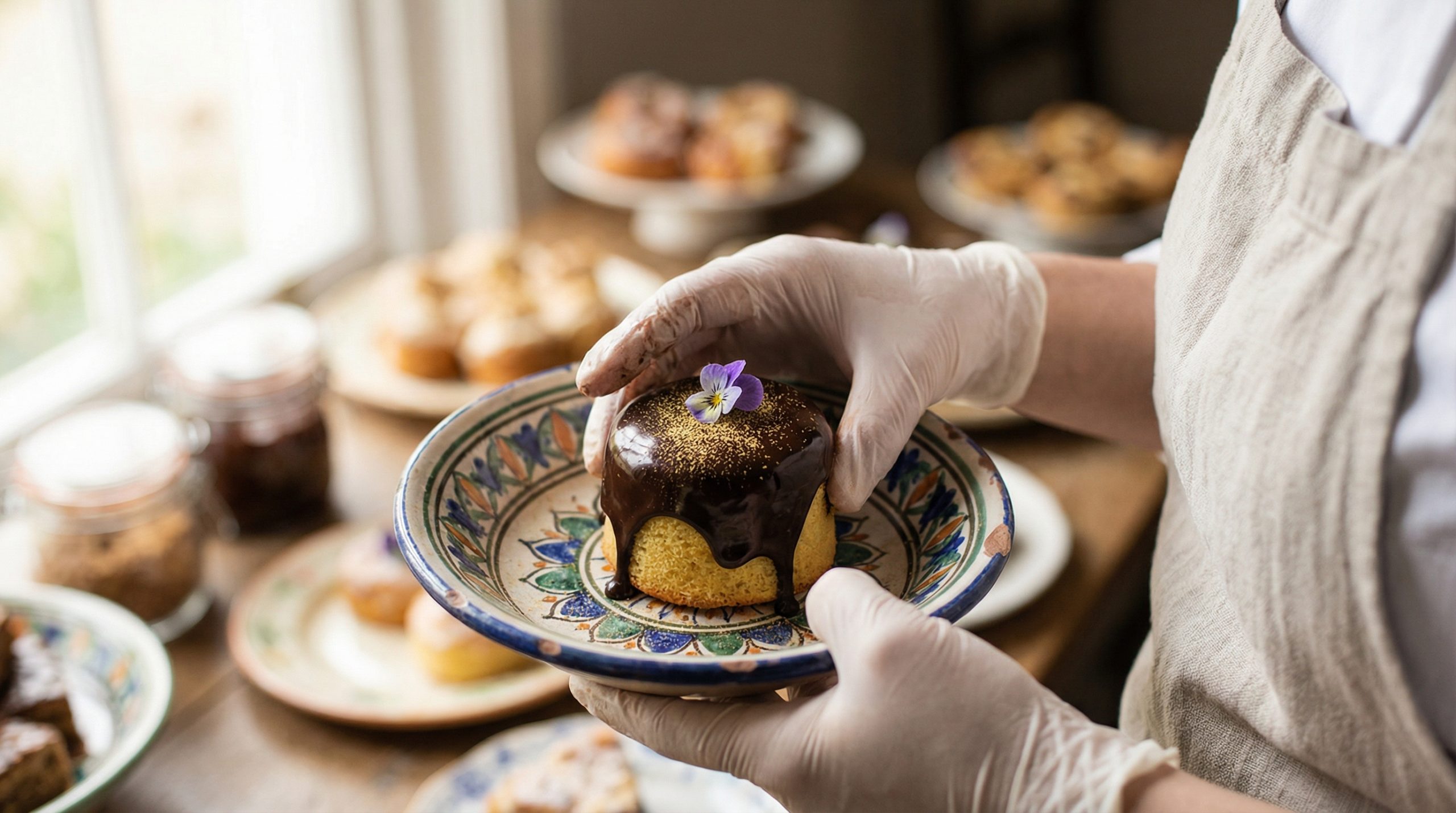 Bandejas coloridas quebram a rigidez da Mesa e Doces - 2