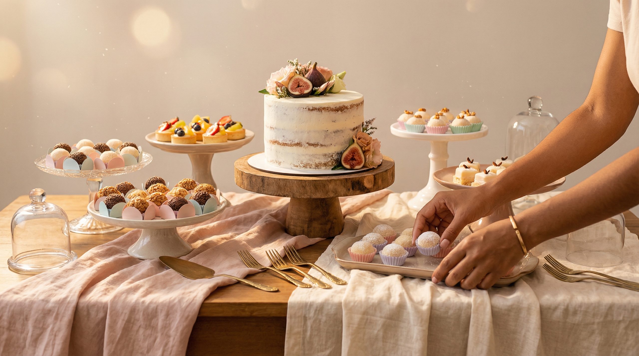 Simplicidade bem feita destaca toda Mesa e Doces