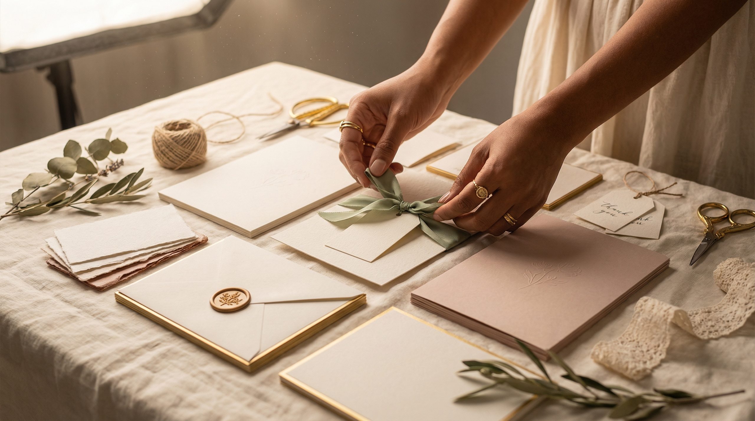 Papel nobre não salva Convites e Tags sem design