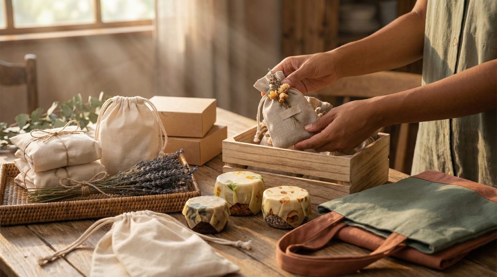 Troque o plástico por tecido nas Lembranças e Kits